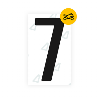 Alite Nanofilm for US (Texas) Moto  license plates - Symbol "7" - Alite