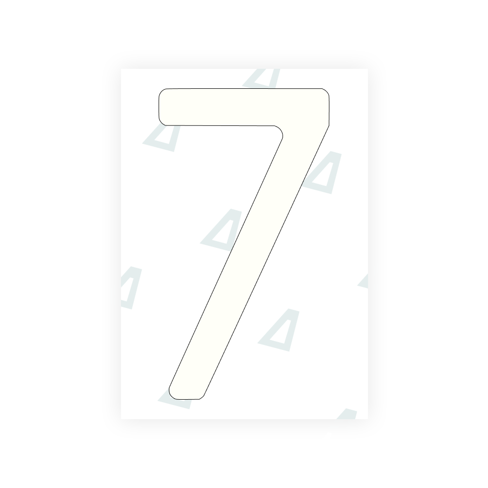 Alite Nanofilm for Poland license plates - Symbol "7" - Alite
