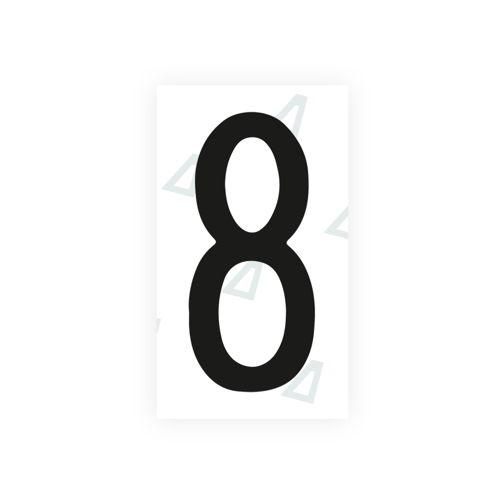 Alite Nanofilm for Mexico license plates - Symbol "8" - Alite