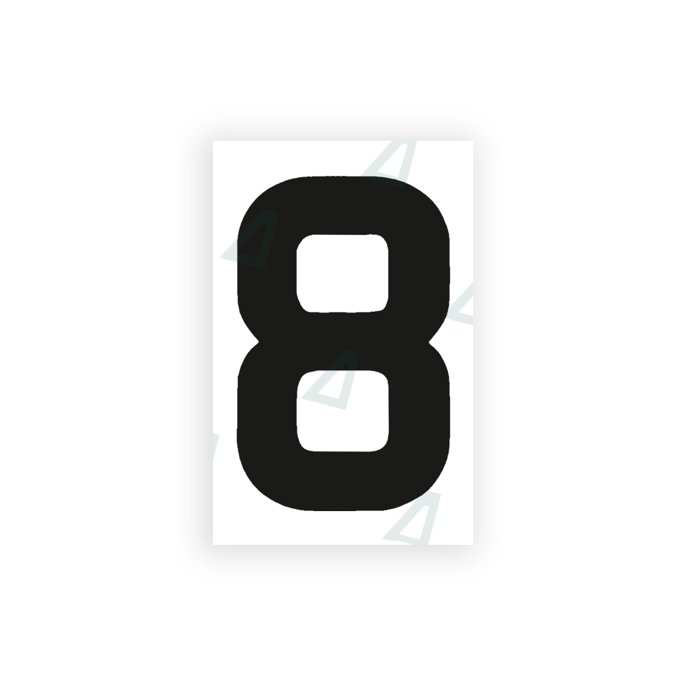 Alite Nanofilm for United Kingdom license plates - Symbol "8" - Alite