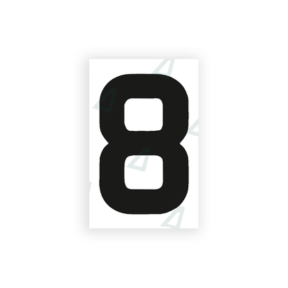 Alite Nanofilm for United Kingdom license plates - Symbol "8" - Alite