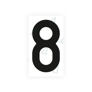 Alite Nanofilm for Czech Republic license plates - Symbol "8" - Alite