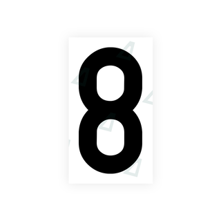 Alite Nanofilm for India license plates - Symbol "8" - Alite