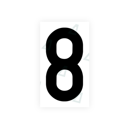 Alite Nanofilm for India license plates - Symbol "8" - Alite