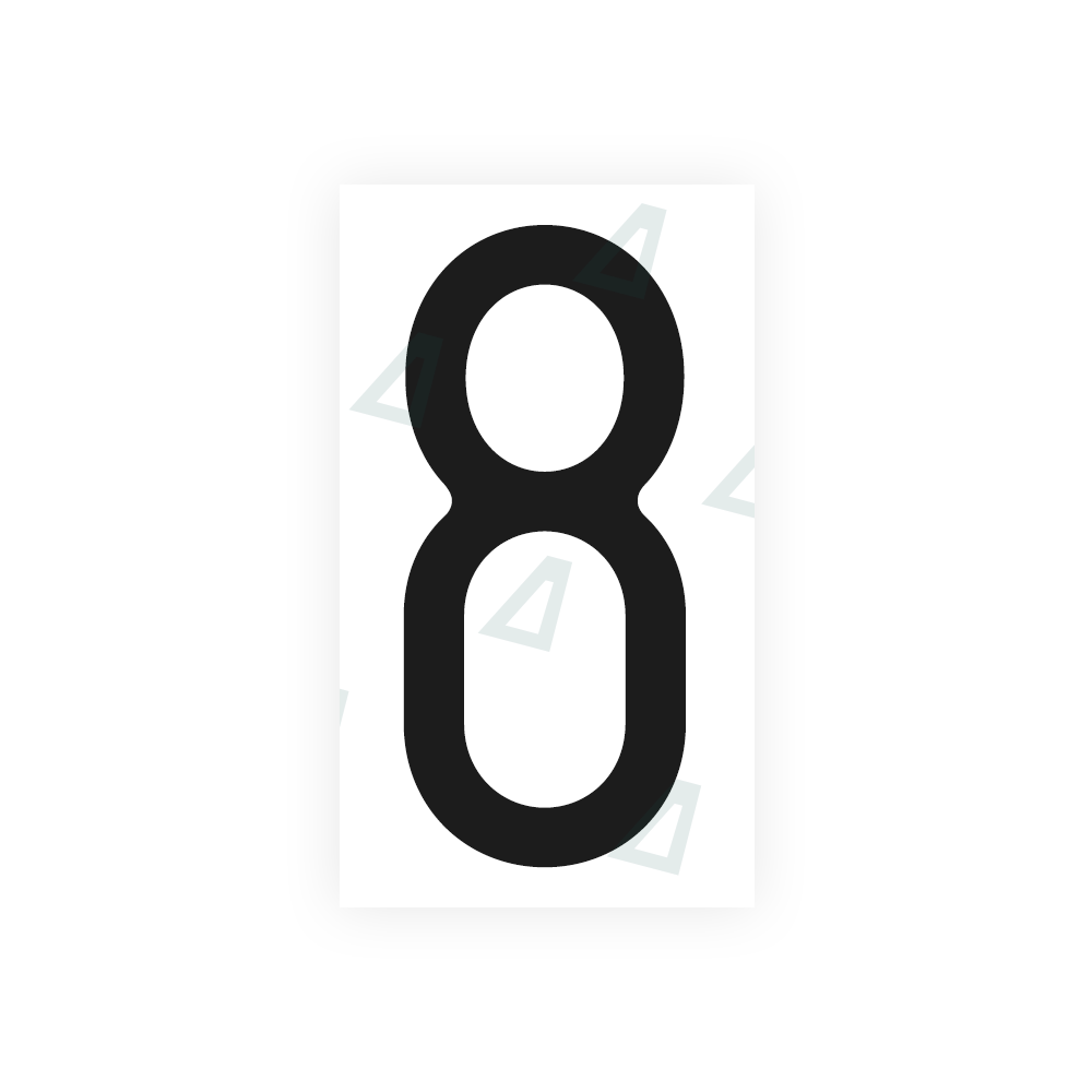 Alite Nanofilm for US (Massachusetts) license plates - Symbol "8" - Alite