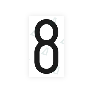 Alite Nanofilm for US (Massachusetts) license plates - Symbol "8" - Alite