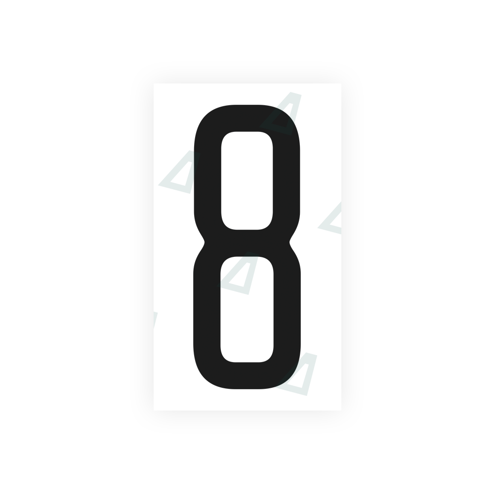 Alite Nanofilm for US (Illinois 2006 - Square) license plates - Symbol "8" - Alite