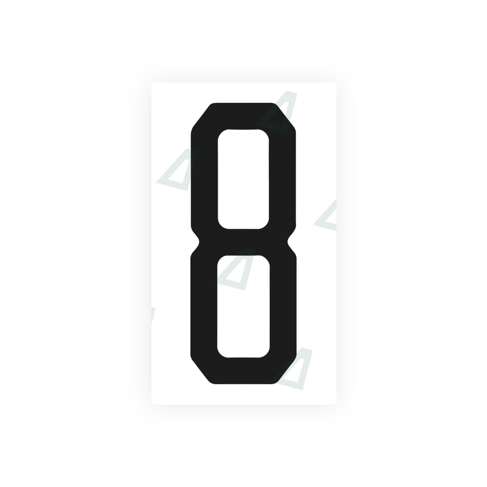 Alite Nanofilm for US (Florida 2003) license plates - Symbol "8" - Alite
