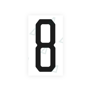 Alite Nanofilm for US (Florida 2003) license plates - Symbol "8" - Alite