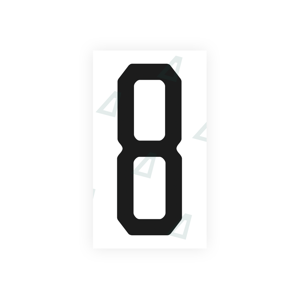 Alite Nanofilm for US (Michigan) license plates - Symbol "8" - Alite