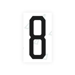 Alite Nanofilm for US (Michigan) license plates - Symbol "8" - Alite