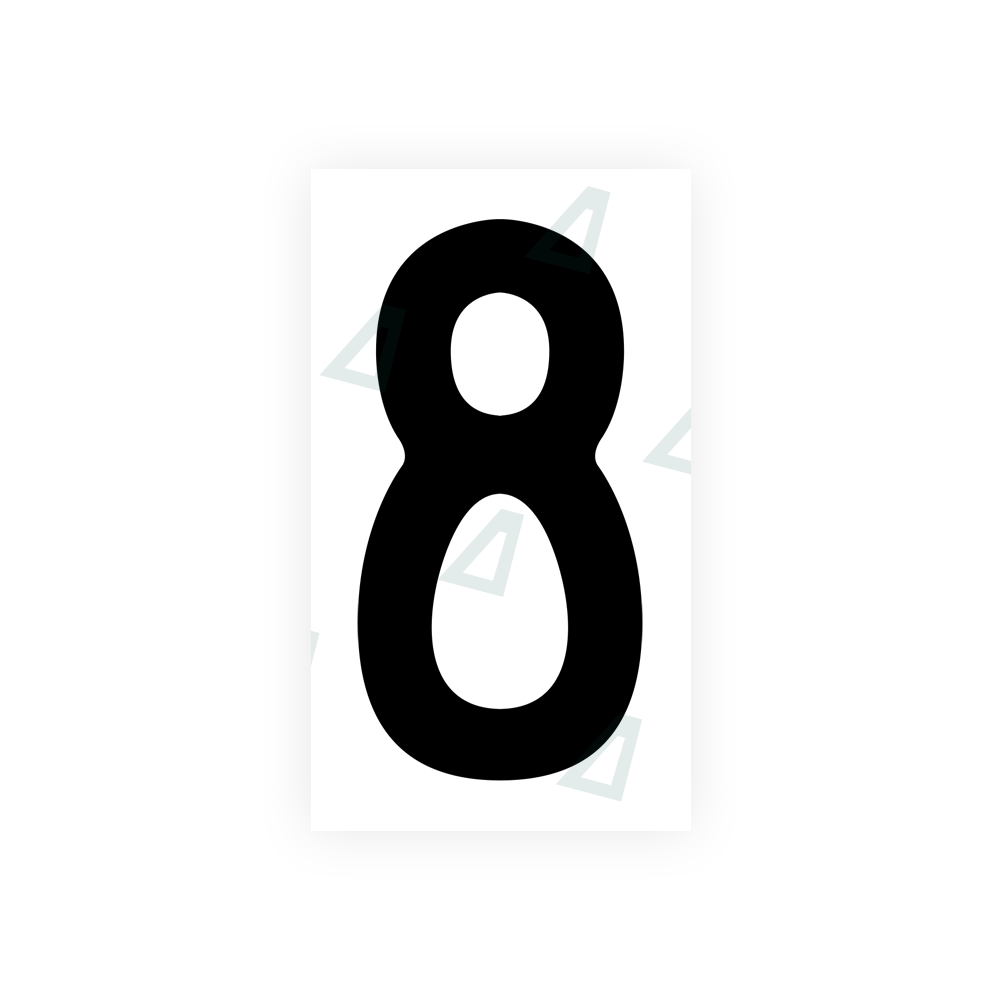 Alite Nanofilm for front Switzerland license plates - Symbol "8" - Alite
