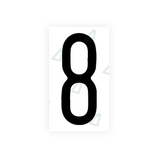 Alite Nanofilm for US (Illinois 2006 - Round) license plates - Symbol "8" - Alite