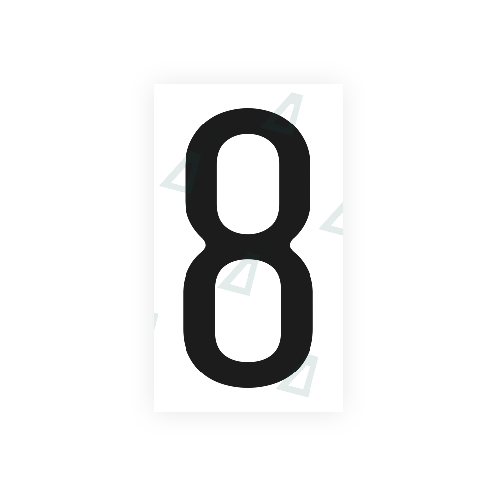 Alite Nanofilm for US (California) license plates - Symbol "8" - Alite