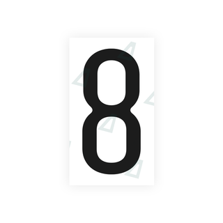 Alite Nanofilm for US (California) license plates - Symbol "8" - Alite