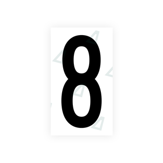 Alite Nanofilm for US (New Jersey - Flat) license plates - Symbol "8" - Alite