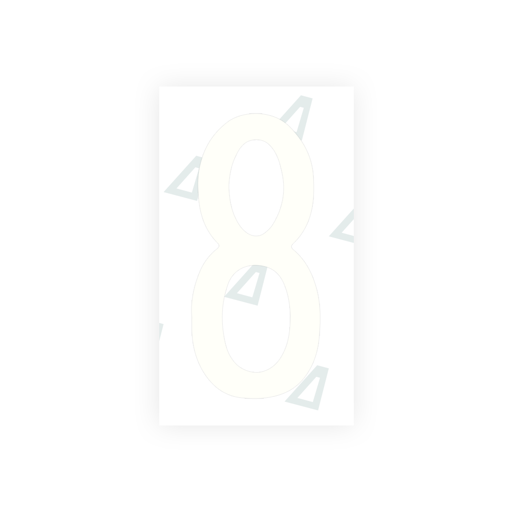 Alite Nanofilm for Mexico license plates - Symbol "8" - Alite