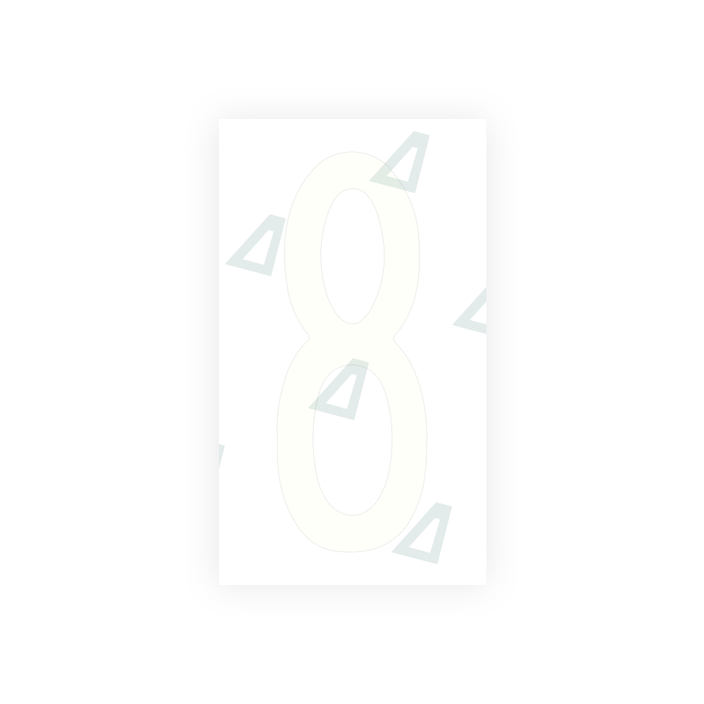 Alite Nanofilm for US (New York 1986) license plates - Symbol "8" - Alite