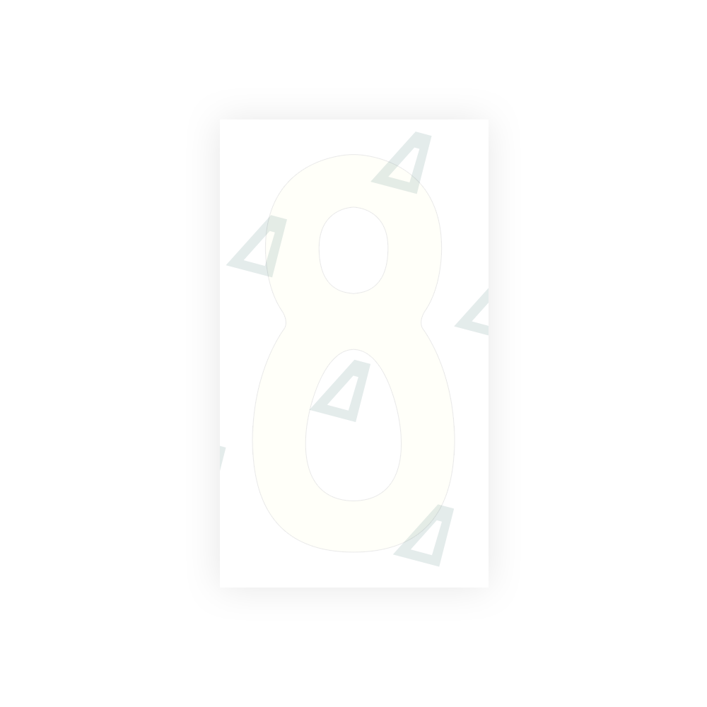 Alite Nanofilm for front Switzerland license plates - Symbol "8" - Alite