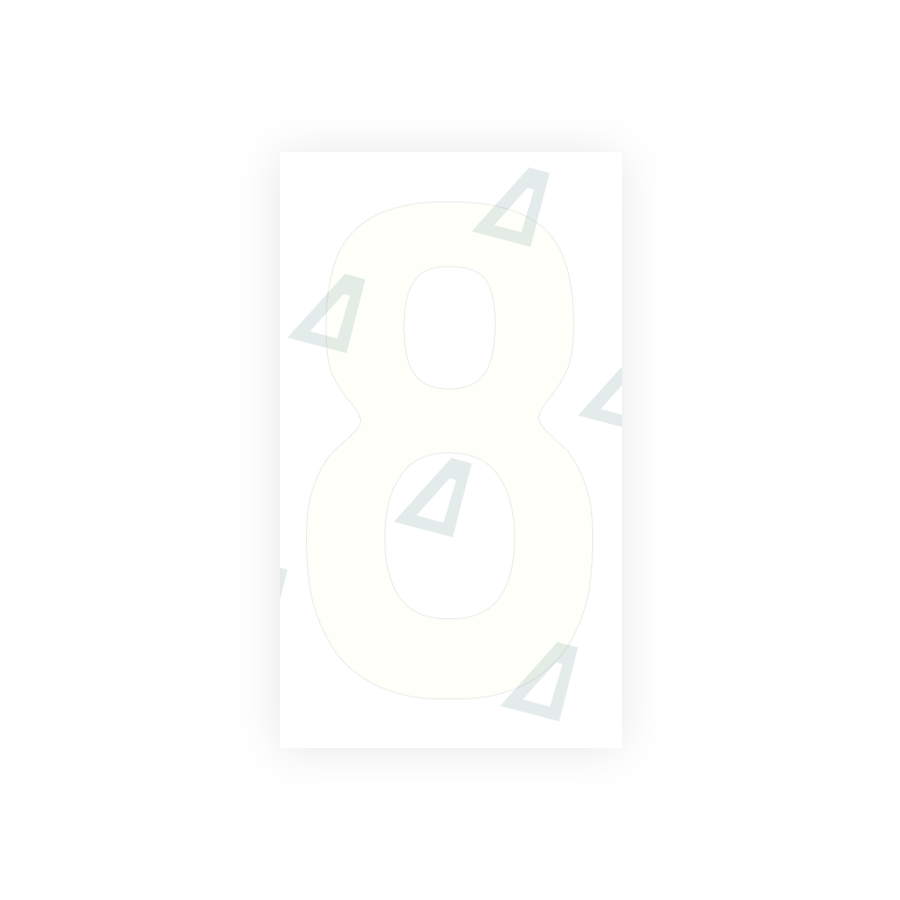 Alite Nanofilm for Uruguay license plates - Symbol "8" - Alite