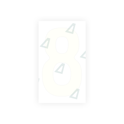 Alite Nanofilm for Uruguay license plates - Symbol "8" - Alite