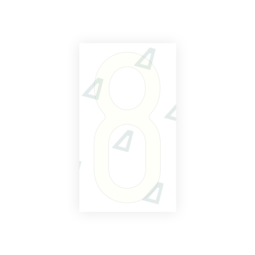 Alite Nanofilm for US (Massachusetts) license plates - Symbol "8" - Alite
