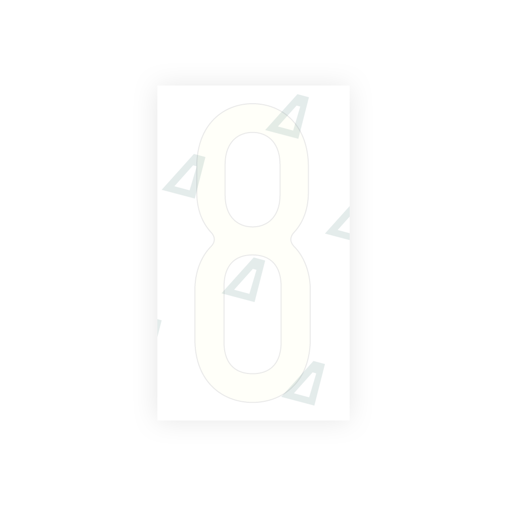 Alite Nanofilm for CA (Ontario) license plates - Symbol "8" - Alite