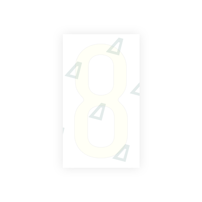 Alite Nanofilm for US (California) license plates - Symbol "8" - Alite