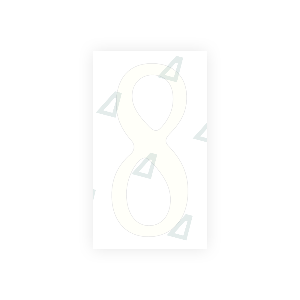 Alite Nanofilm for US (Virginia) license plates - Symbol "8" - Alite