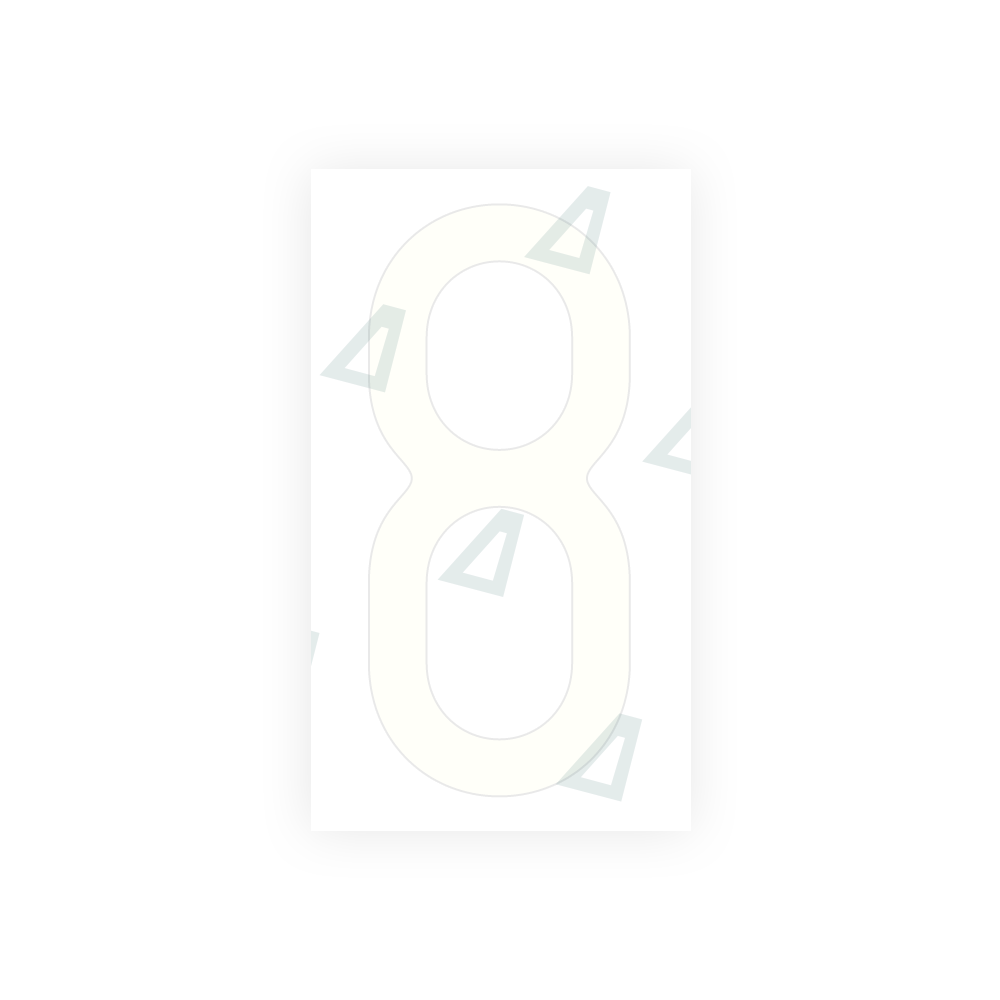 Alite Nanofilm for US (Missouri) license plates - Symbol "8" - Alite