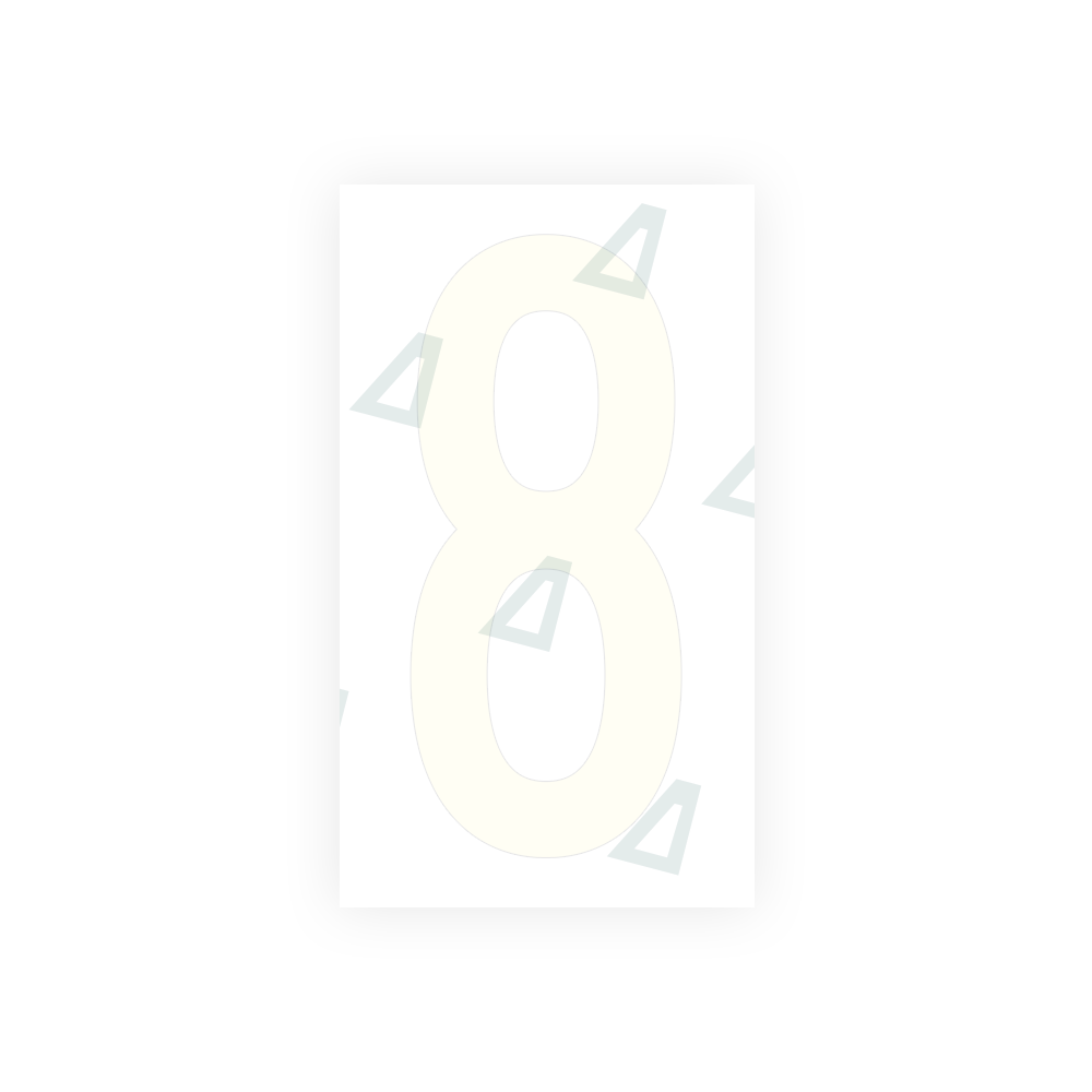 Alite Nanofilm for US (New Jersey) Moto license plates - Symbol "8" - Alite