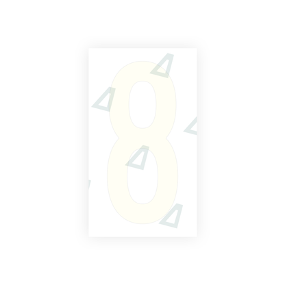Alite Nanofilm for US (New Jersey) Moto license plates - Symbol "8" - Alite