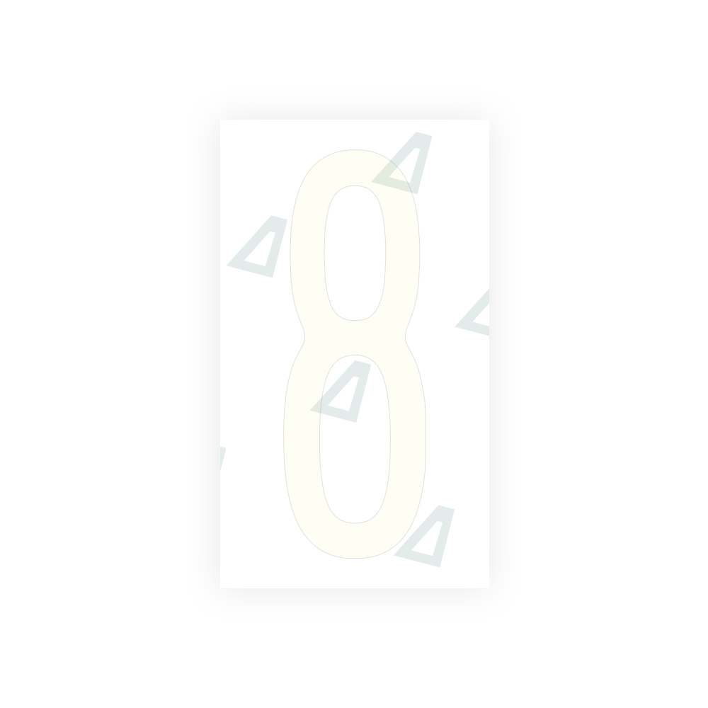 Alite Nanofilm for US (Pennsylvania) license plates - Symbol "8" - Alite