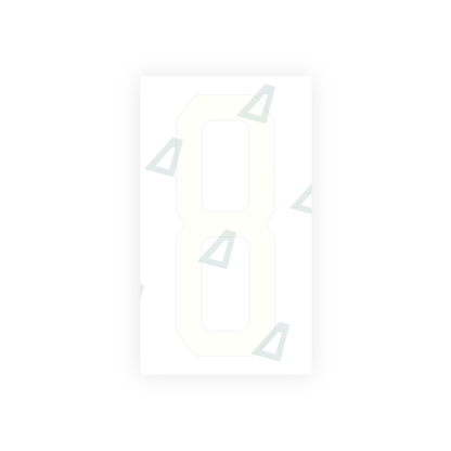 Alite Nanofilm for US (Florida 2003) license plates - Symbol "8" - Alite