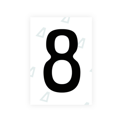 Alite Nanofilm for Chile 2014 license plates - Symbol "8" - Alite