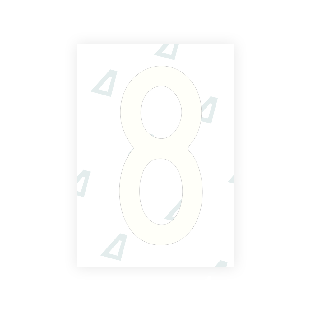 Alite Nanofilm for US (Arkansas) license plates - Symbol "8" - Alite