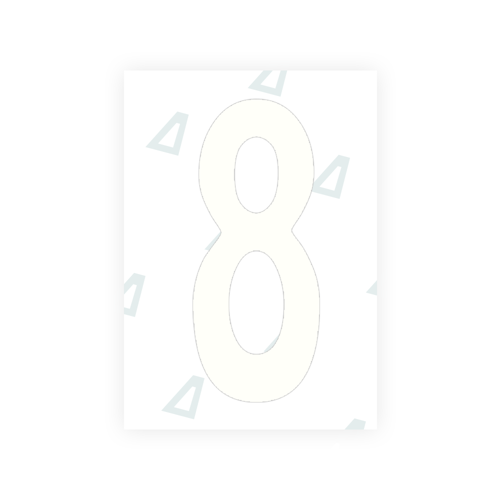 Alite Nanofilm for Guatemala license plates - Symbol "8" - Alite