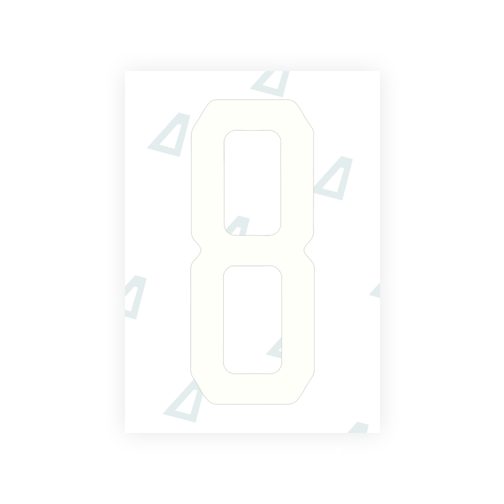 Alite Nanofilm for US (Florida 2019) license plates - Symbol "8" - Alite
