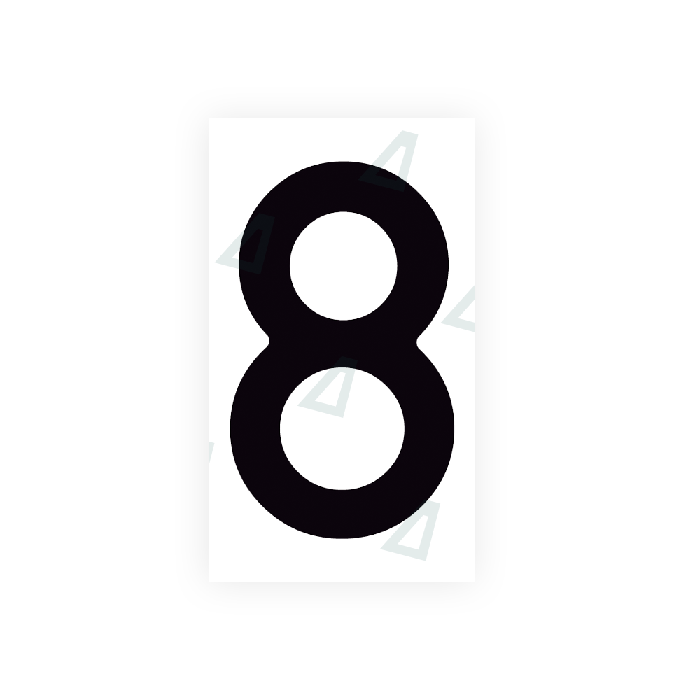 Alite Nanofilm for Spain Flat license plates - Symbol "8" - Alite