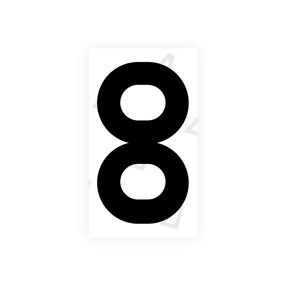 Alite Nanofilm for Greece license plates - Symbol "8" - Alite