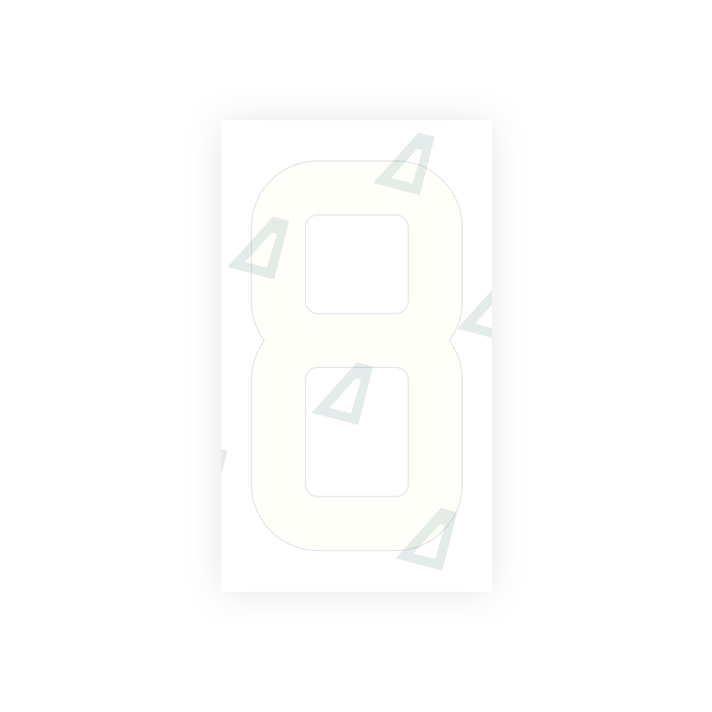 Alite Nanofilm for France license plates - Symbol "8" - Alite