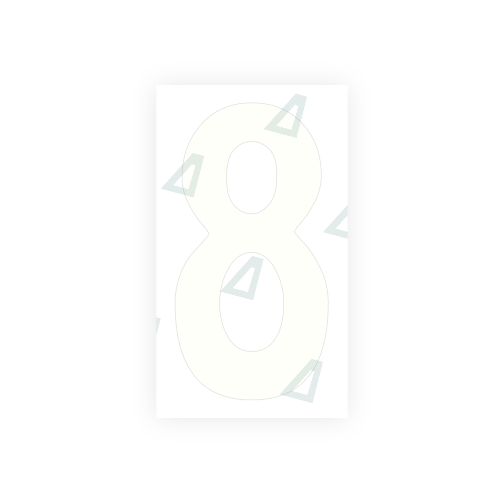 Alite Nanofilm for Armenia number plates - Symbol "8" - Alite