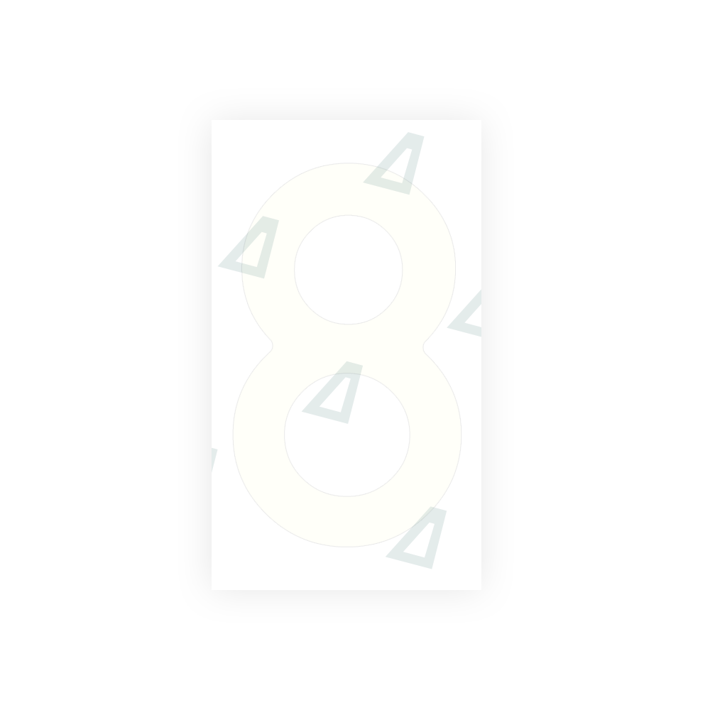 Alite Nanofilm for Spain Flat license plates - Symbol "8" - Alite
