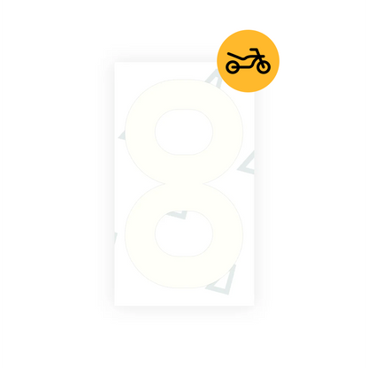 Alite Nanofilm for Greece moto license plates - Symbol "8" - Alite