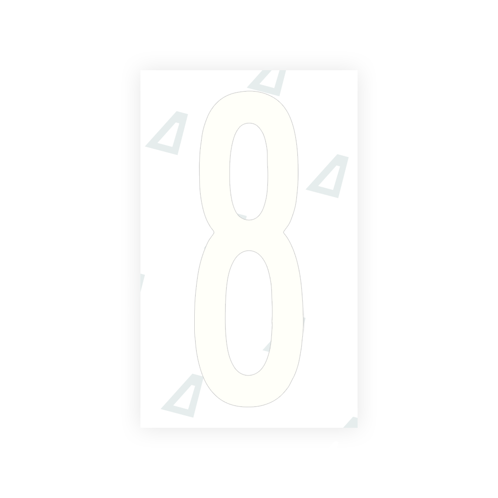 Alite Nanofilm for US (New York 2020 - Flat) license plates - Symbol "8" - Alite