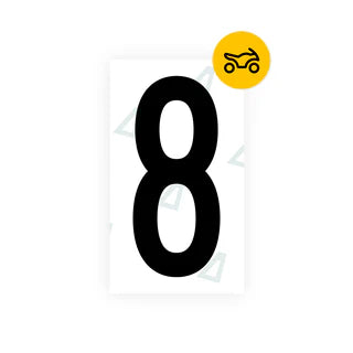 Alite Nanofilm for US (Oklahoma) Moto license plates - Symbol "8" - Alite