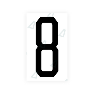 Alite Nanofilm for US (New Jersey - Embossed) license plates - Symbol "8" - Alite