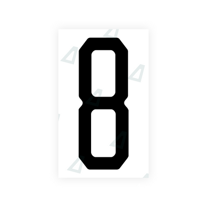 Alite Nanofilm for US (New Jersey - Embossed) license plates - Symbol "8" - Alite
