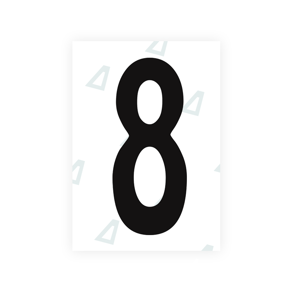 Alite Nanofilm for Guatemala license plates - Symbol "8" - Alite