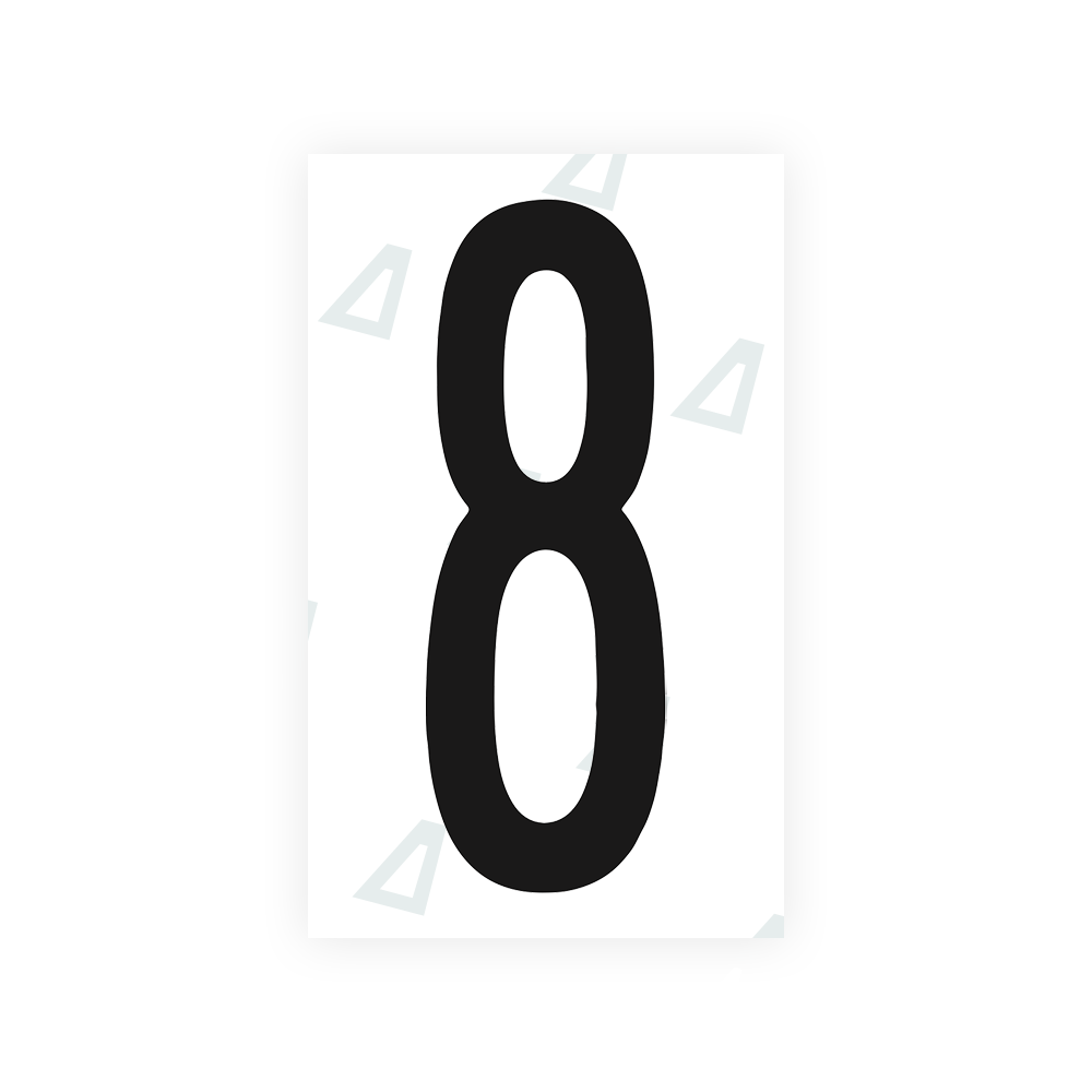Alite Nanofilm for US (New York 2020 - Flat) license plates - Symbol "8" - Alite